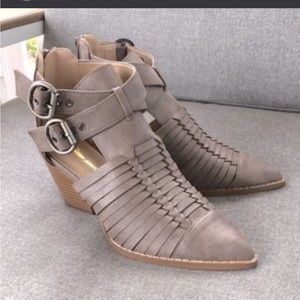 Stylish Taupe Ankle Booties